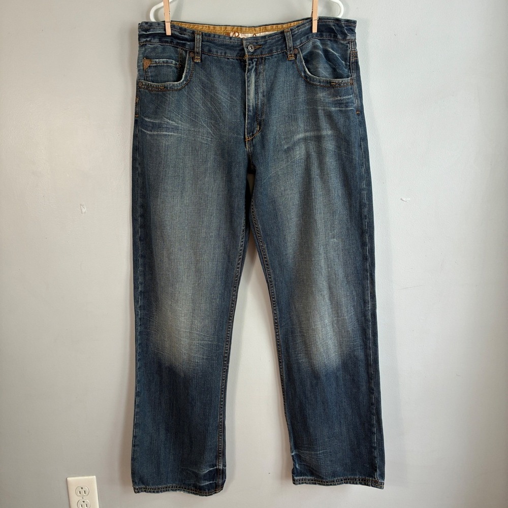 Pepe Jeans London Mens 38 Relaxed Straight Leg Denim Jeans Y2K Skater Streetwear